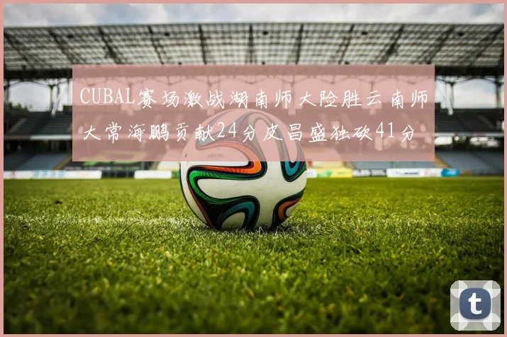 CUBAL赛场激战湖南师大险胜云南师大常海鹏贡献24分皮昌盛独砍41分6断